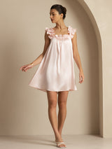 [Rosa] SilkSilky-SE Sleeveless Square Neck Nattlinne 007