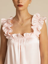[Rosa] SilkSilky-SE Sleeveless Square Neck Nattlinne 004