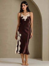 [Kaffe] SilkSilky-SE Spaghetti Strap V Neck Nattlinne 009
