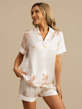 [Vit] SilkSilky-SE Short Sleeve Lapel Collar Dam Pyjama 001