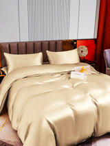 [Beige] SilkSilky-SE 22Momme Rent Silke Bedding Set 006,