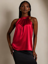 [Vin] SilkSilky-SE Sleeveless Halter Dam T-Shirt 001