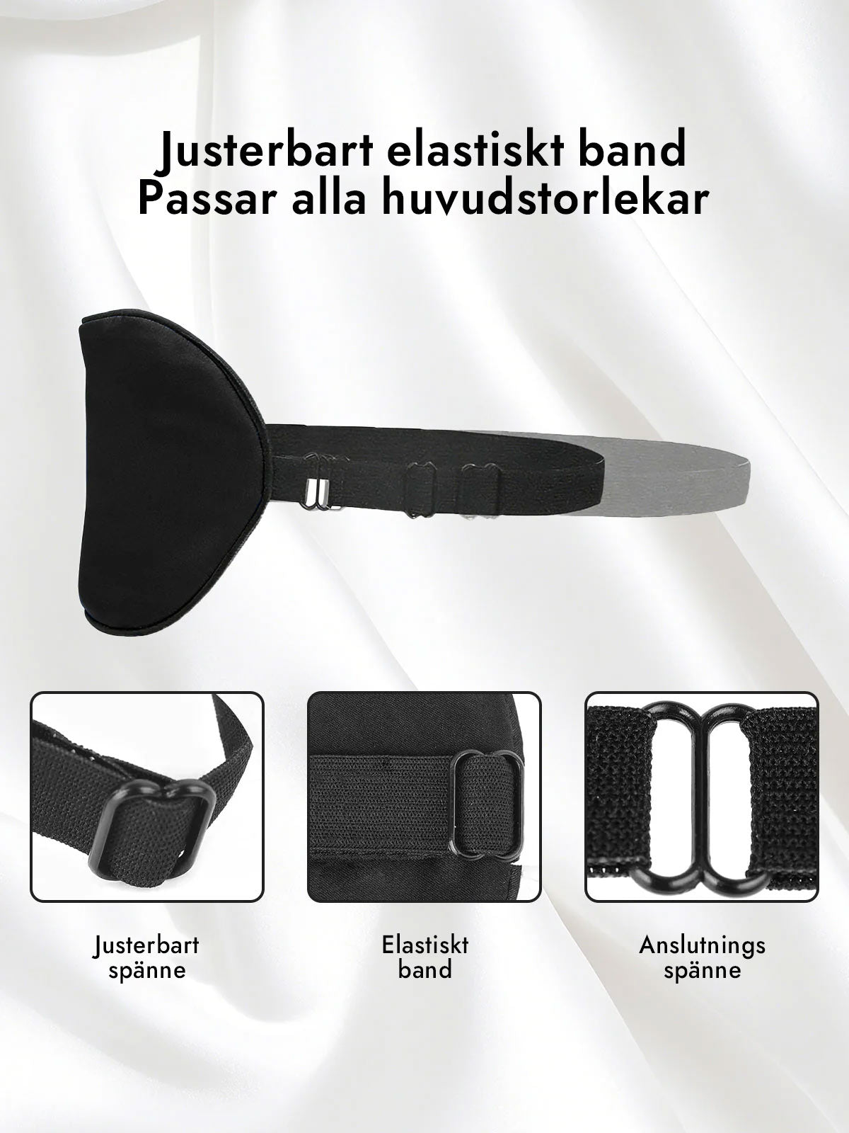 [Svart] SilkSilky-SE Ögonmask 004