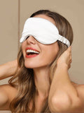 SilkSilky-SE 19Momme Rent Silke Eye Mask Vit 004