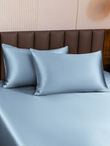 [Ljusblå] SilkSilky-SE 19Momme Rent Silke Pillowcase 001