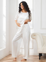[Vit] SilkSilky-SE Half Sleeve Round Neck Dam Pyjama 006