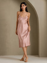 [Toscana] SilkSilky-SE Spaghetti Strap V Neck Klänning 003