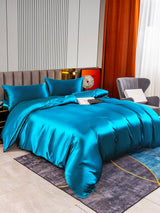 [Kungsblått] SilkSilky-SE 22Momme Rent Silke Bedding Set 005,
