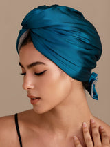 [Kungsblått] SilkSilky-SE Hårturban 001