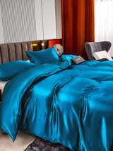 [Kungsblått] SilkSilky-SE 22Momme Rent Silke Bedding Set 005,