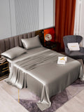 SilkSilky SE 22Momme Rent Silke Bedding Set Grå 002