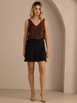 [Kaffe] SilkSilky-SE Sleeveless V Neck Cami Toppar 006