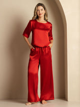 [Vin] SilkSilky-SE Half Sleeve Round Neck Dam Pyjama 001