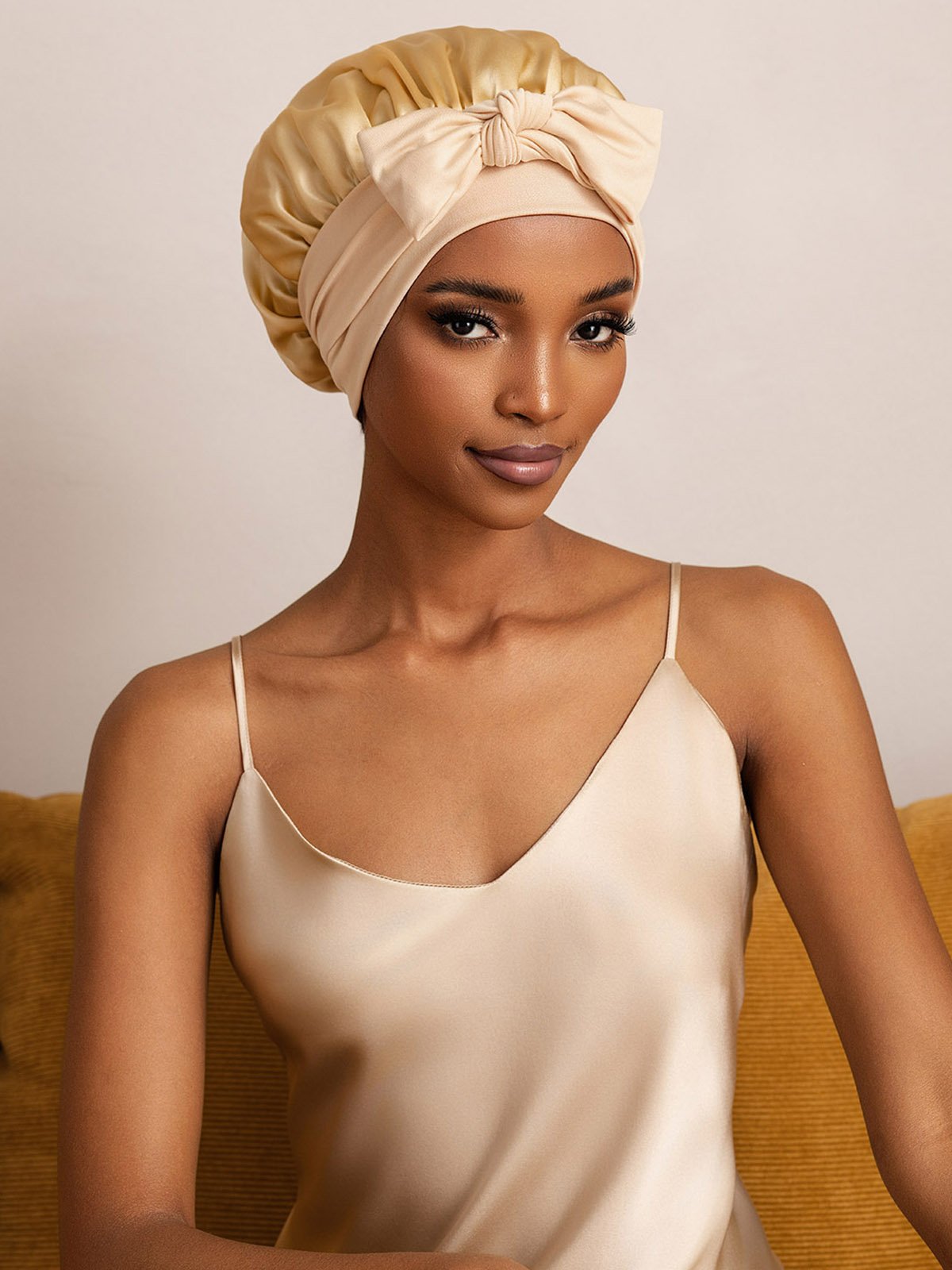 SilkSilky-SE Rent Silke Sleep Cap Champagne 003