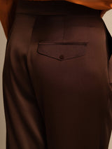 [Mörk Choklad] SilkSilky-SE 19Momme Silke Womens Pants 003
