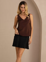 [Kaffe] SilkSilky-SE Sleeveless V Neck Cami Toppar 005
