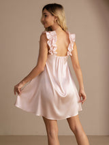 [Rosa] SilkSilky-SE Sleeveless Square Neck Nattlinne 002