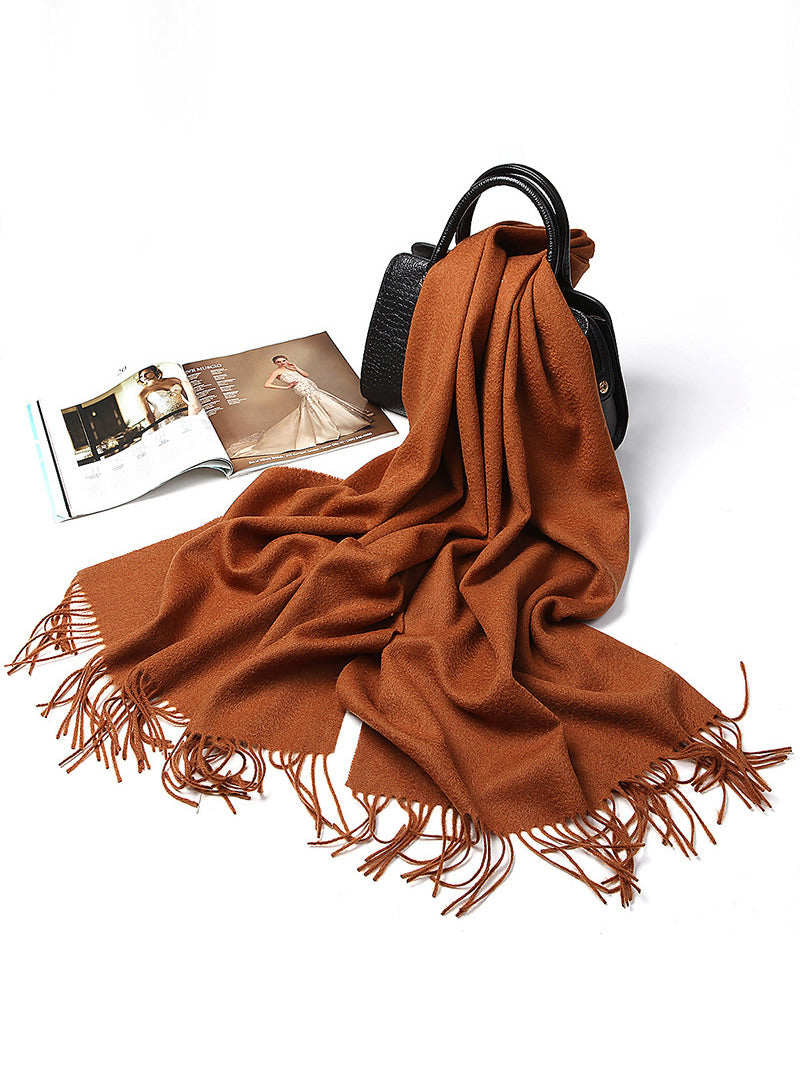 [Brun] SilkSilky-SE Ull Scarf 005