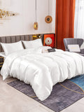 SilkSilky SE 19Momme Rent Silke Bedding Set Vit 002