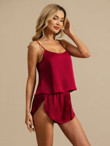 [Vin] SilkSilky-SE Spaghetti Strap Camisole Set 001