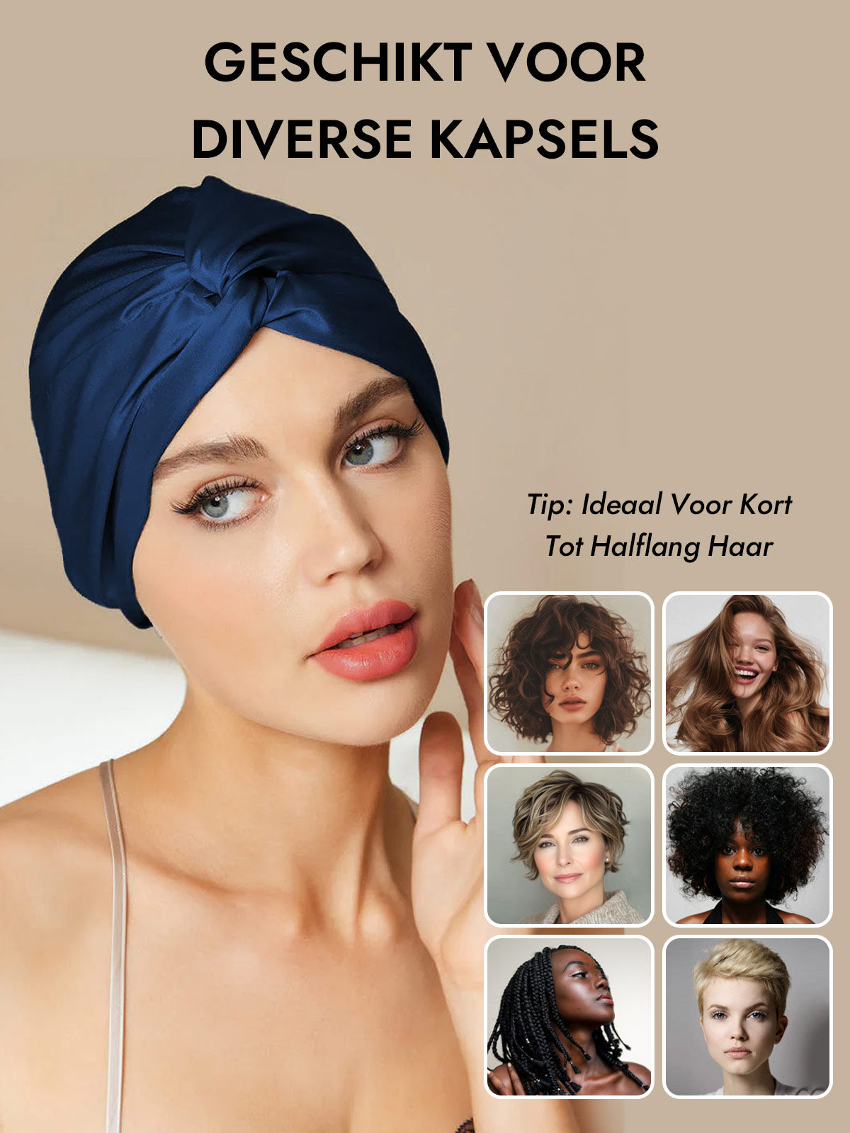 [Mörkblå] SilkSilky-SE Nattmössa 007