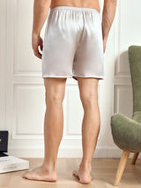 [Silver] SilkSilky-SE Men's Sleep Shorts 002
