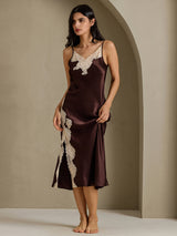 [Kaffe] SilkSilky-SE Spaghetti Strap V Neck Nattlinne 008