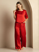 [Vin] SilkSilky-SE Half Sleeve Round Neck Dam Pyjama 004
