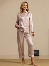 [Rosa Hjärta Geo] SilkSilky-SE Lång Ärm Dam Pyjama 004