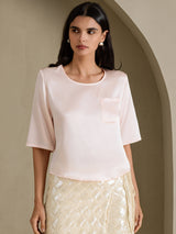 [Rosa] SilkSilky-SE Half Sleeve Dam T-Shirt 003