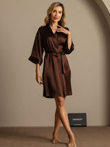 [Kaffe] SilkSilky-SE 3/4 Sleeve Dam Morgonrock 007