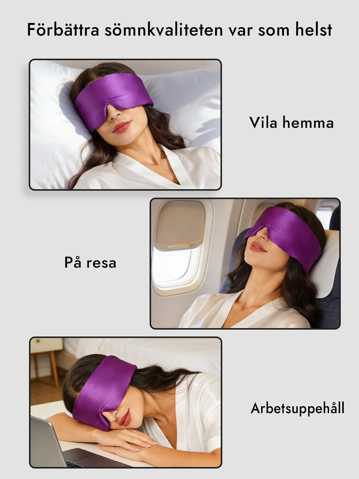 [Lila] SilkSilky-SE 19Momme Pure Silk Eye Mask 006