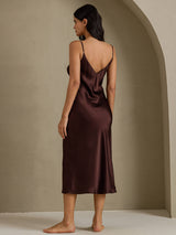 [Kaffe] SilkSilky-SE Spaghetti Strap V Neck Nattlinne 002