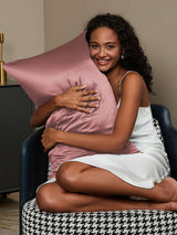 [Blek Mauve] SilkSilky-SE 30Momme Rent Silke Pillowcase 001