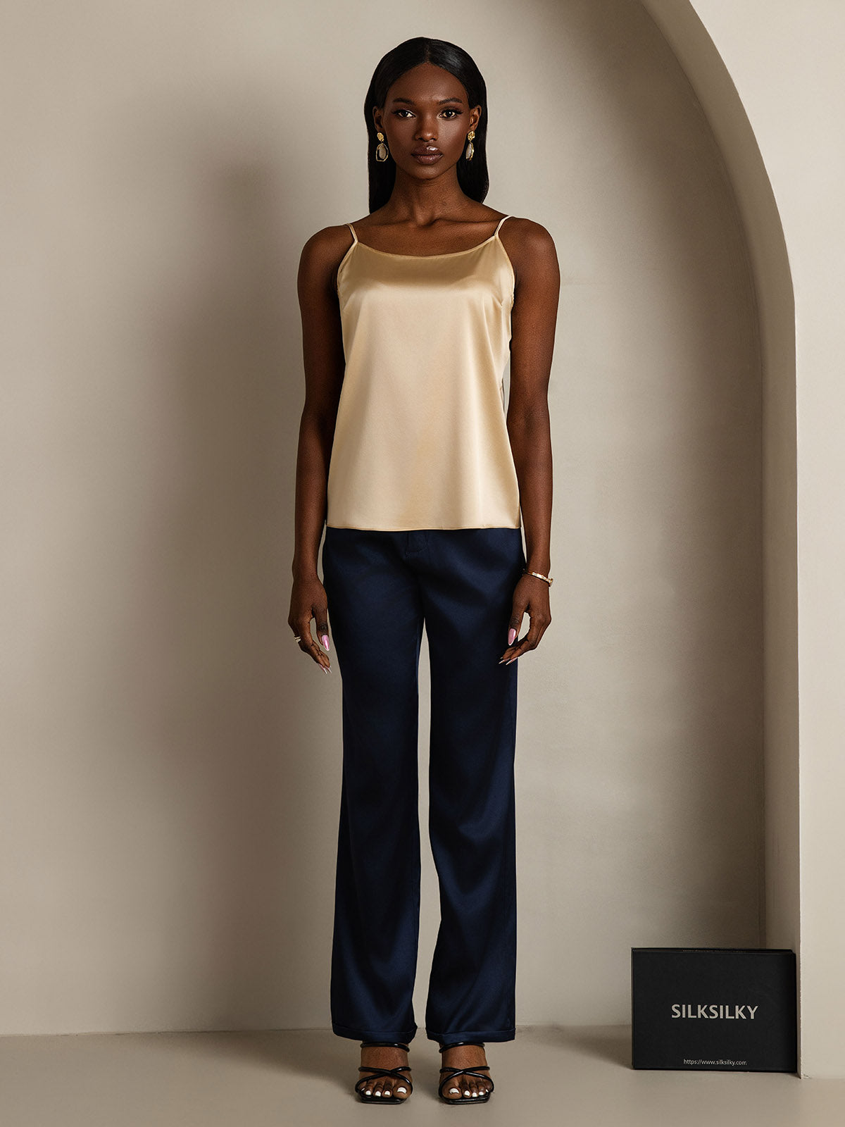 [Champagne] SilkSilky-SE 19Momme Silke Camisoles 008
