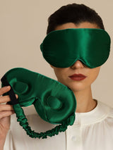 [Mörkgrön] SilkSilky-SE Ögonmask 003