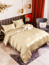 [Beige] SilkSilky-SE 19Momme Bäddset 001