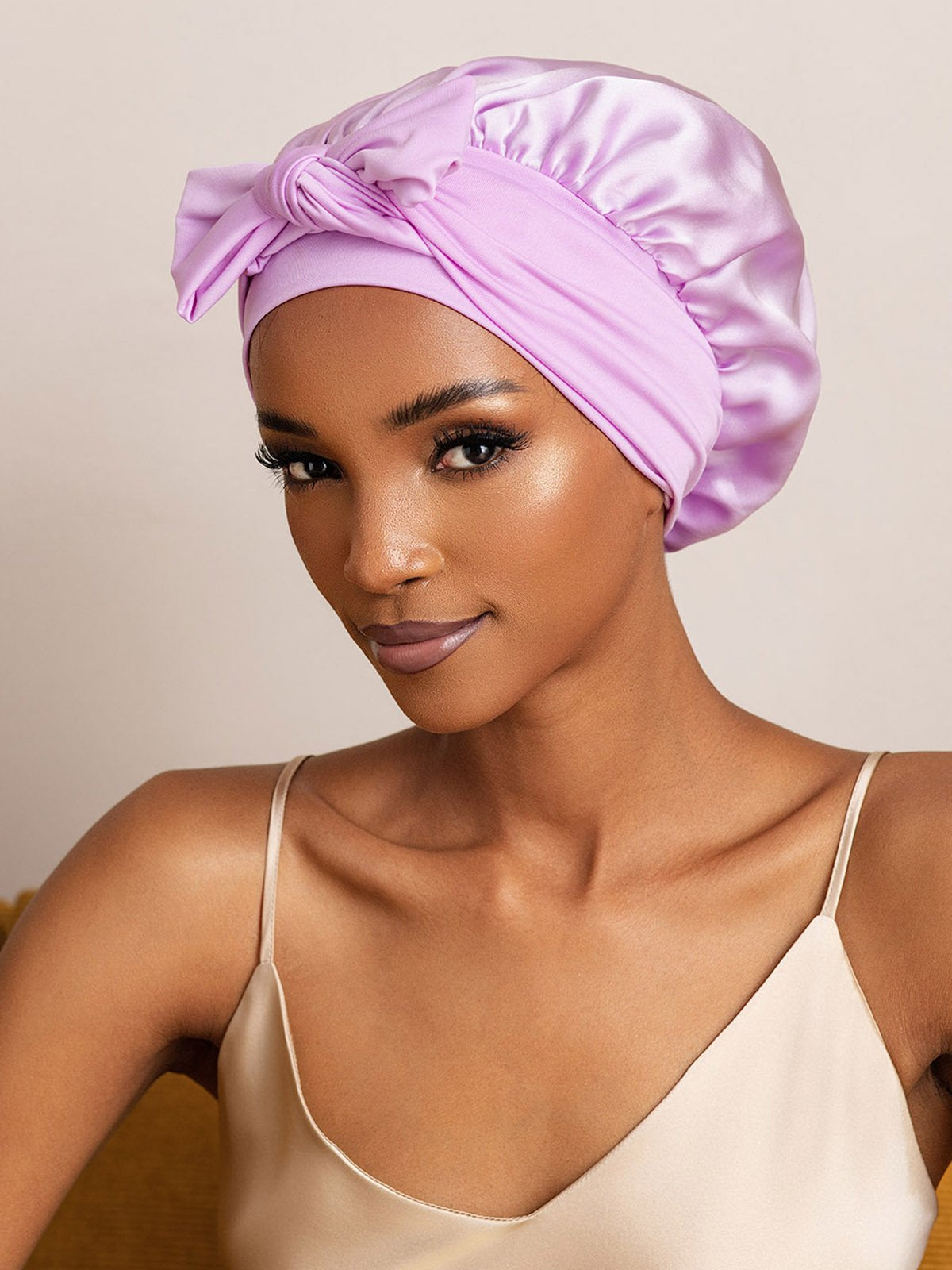 SilkSilky-SE Rent Silke Sleep Cap Lavendel 006