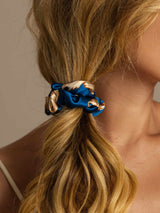 [Navy Drake] SilkSilky-SE Scrunchie 003