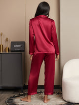 [Vin] SilkSilky-SE Long Sleeve Lapel Collar Dam Pyjama 002