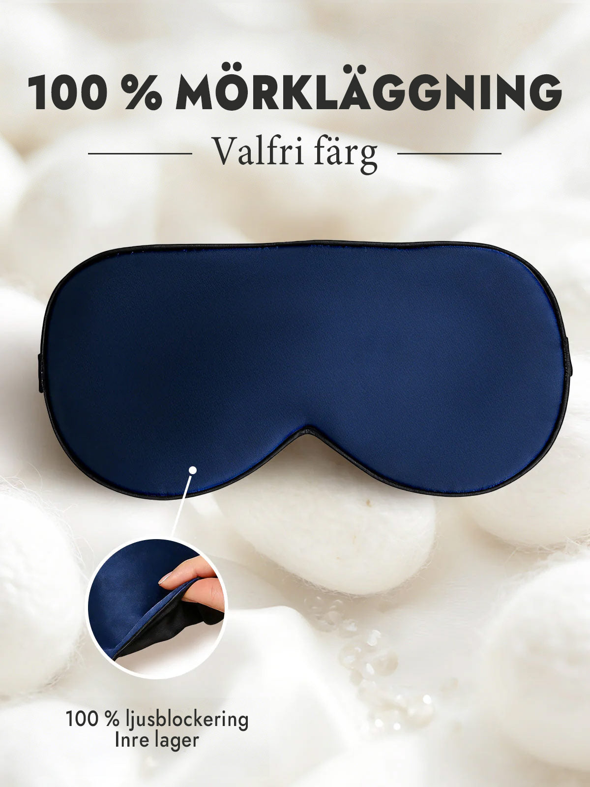 [Mörkblå] SilkSilky-SE Ögonmask 001