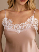 [Toscana] SilkSilky-SE Spaghetti Strap V Neck Cami Toppar 003