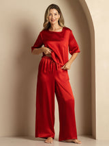 [Vin] SilkSilky-SE Half Sleeve Round Neck Dam Pyjama 007