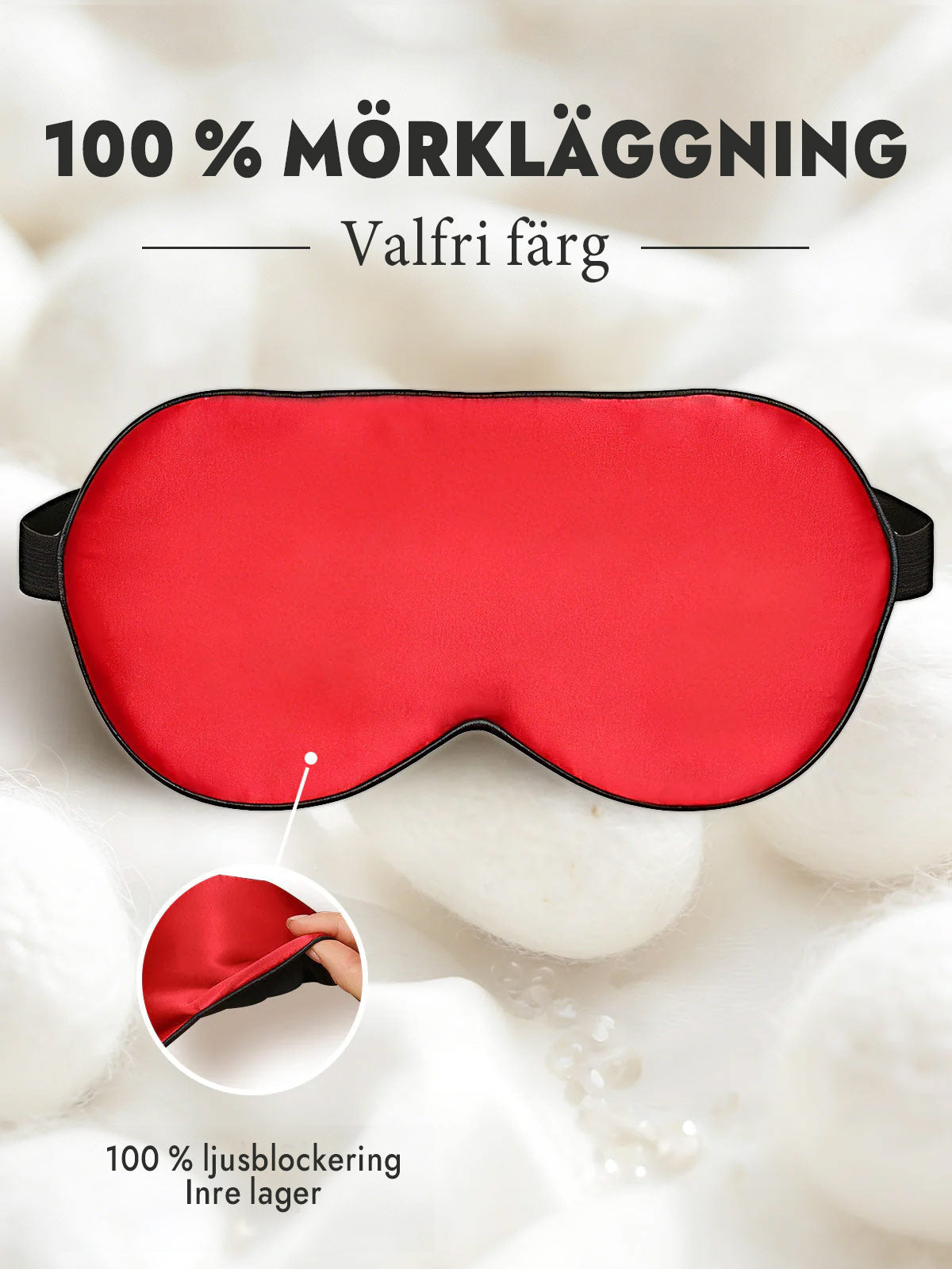 [Röd] SilkSilky-SE Ögonmask 001