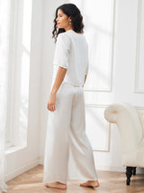 [Vit] SilkSilky-SE Half Sleeve Round Neck Dam Pyjama 002