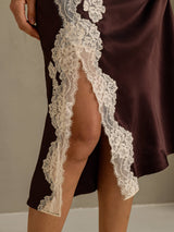 [Kaffe] SilkSilky-SE Spaghetti Strap V Neck Nattlinne 006