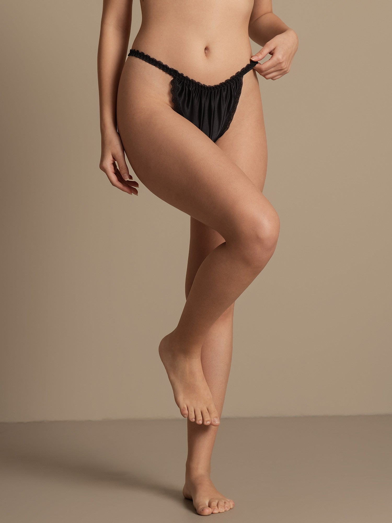 [Svart] SilkSilky-SE Rent Silke Panty 004,