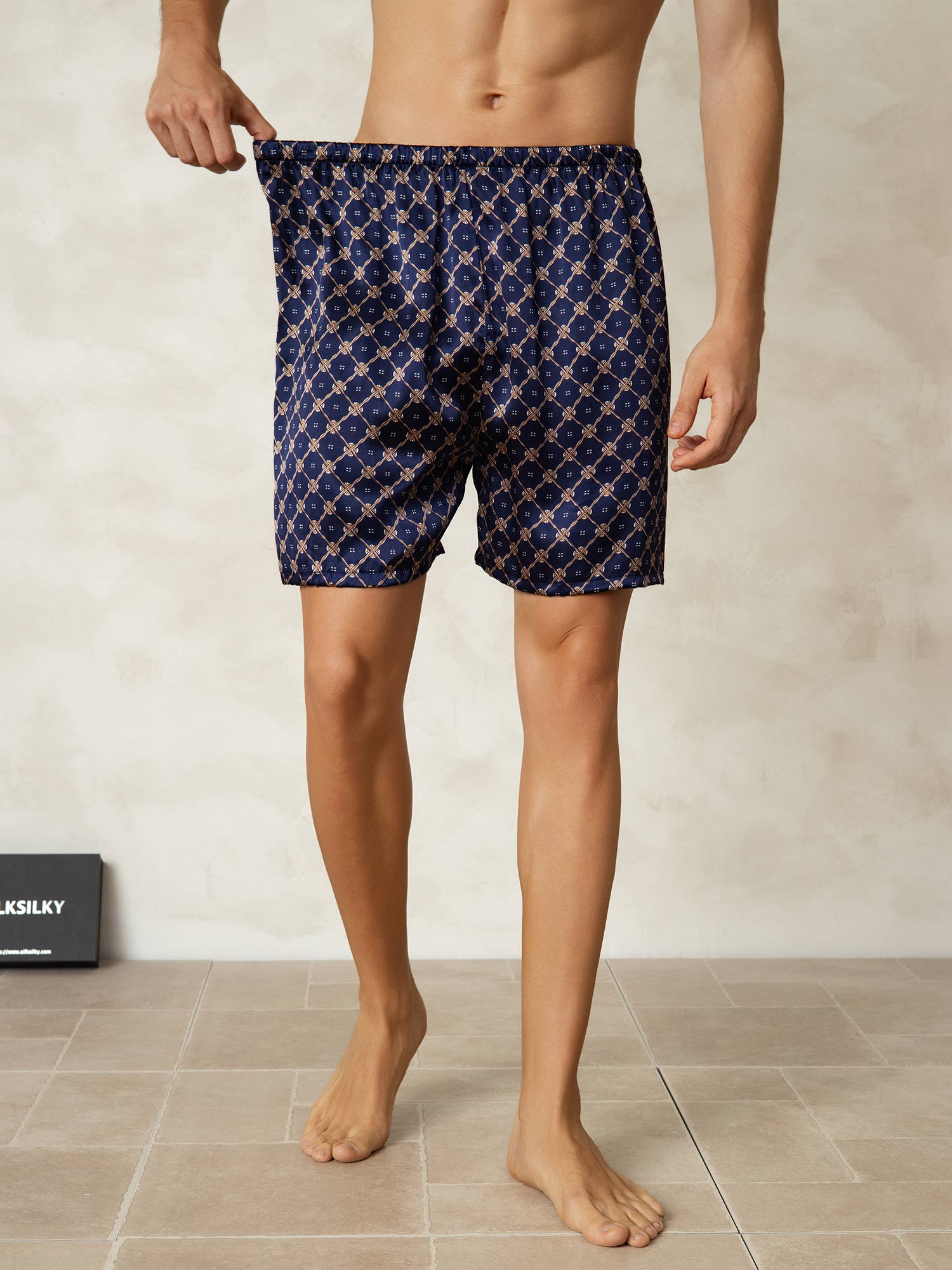 [Marin Kedja] SilkSilky-SE Men's Sleep Shorts 001