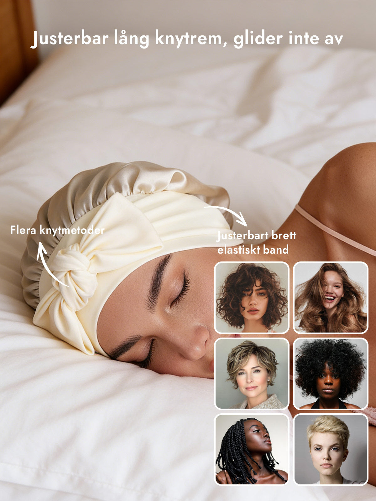 [Beige] SilkSilky-SE Rent Silke Sleep Cap 004