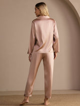 [Toscana] SilkSilky-SE Long Sleeve Lapel Collar Dam Pyjama 002